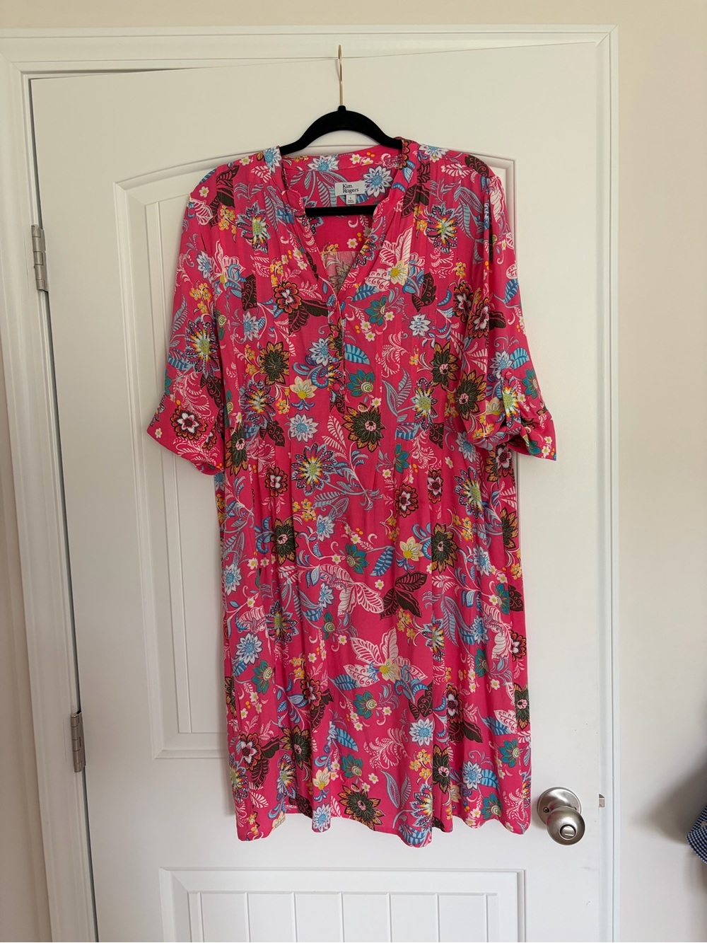 Kim Rogers Pink Floral Print Women’s Dress